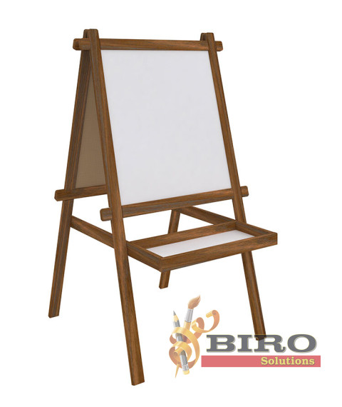 Tabla whiteboard 50x55cm lemn cu coș PANDA